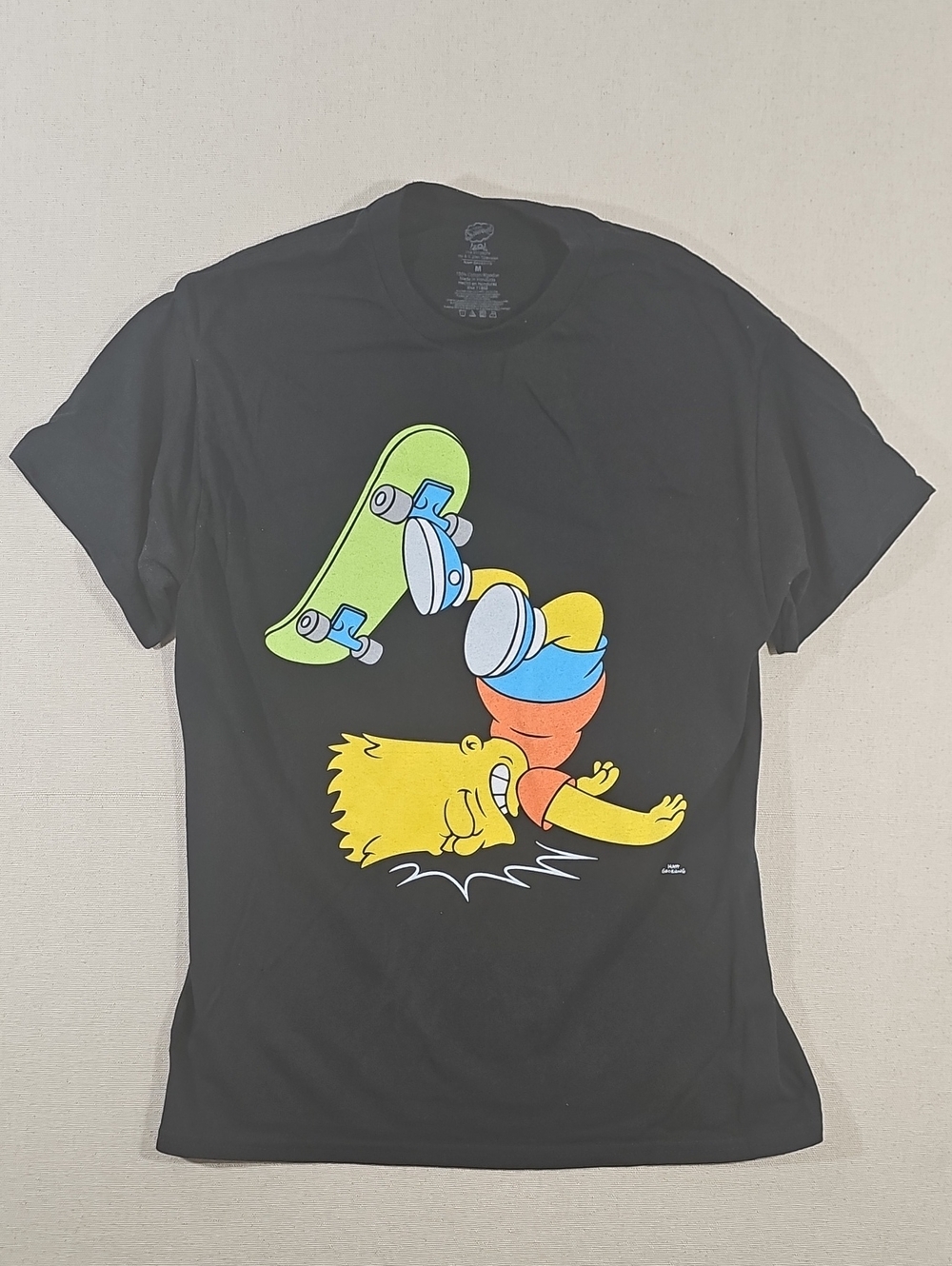 The Simpsons Black Graphic Short Sleeve Tee - Medium